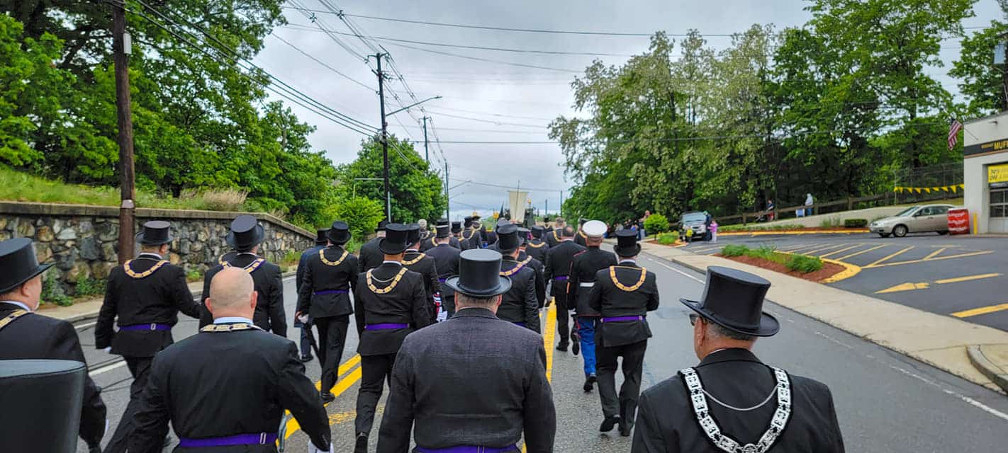 Masons March in Memorial Day Parade Massachusetts Freemasons