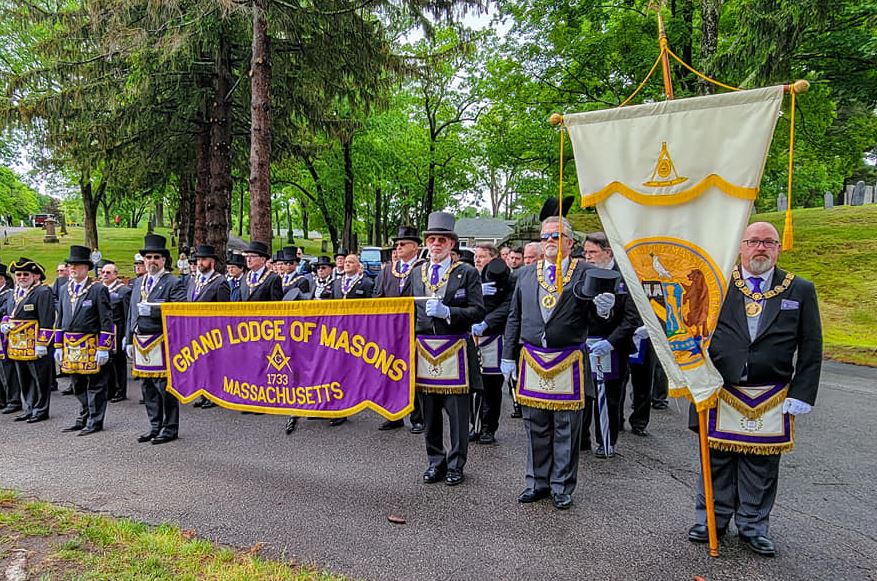 Masons March in Memorial Day Parade Massachusetts Freemasons